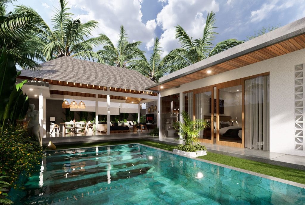 Balinese heritage villa showcasing traditional architecture